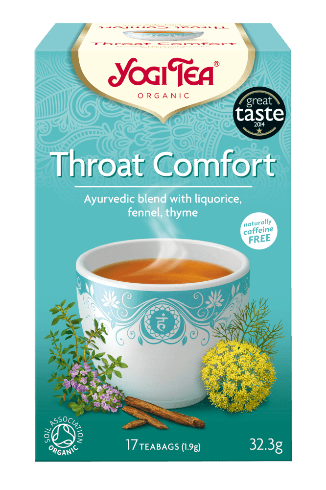 Throat comfort te, 17 poser, økologisk, Yogi Tea