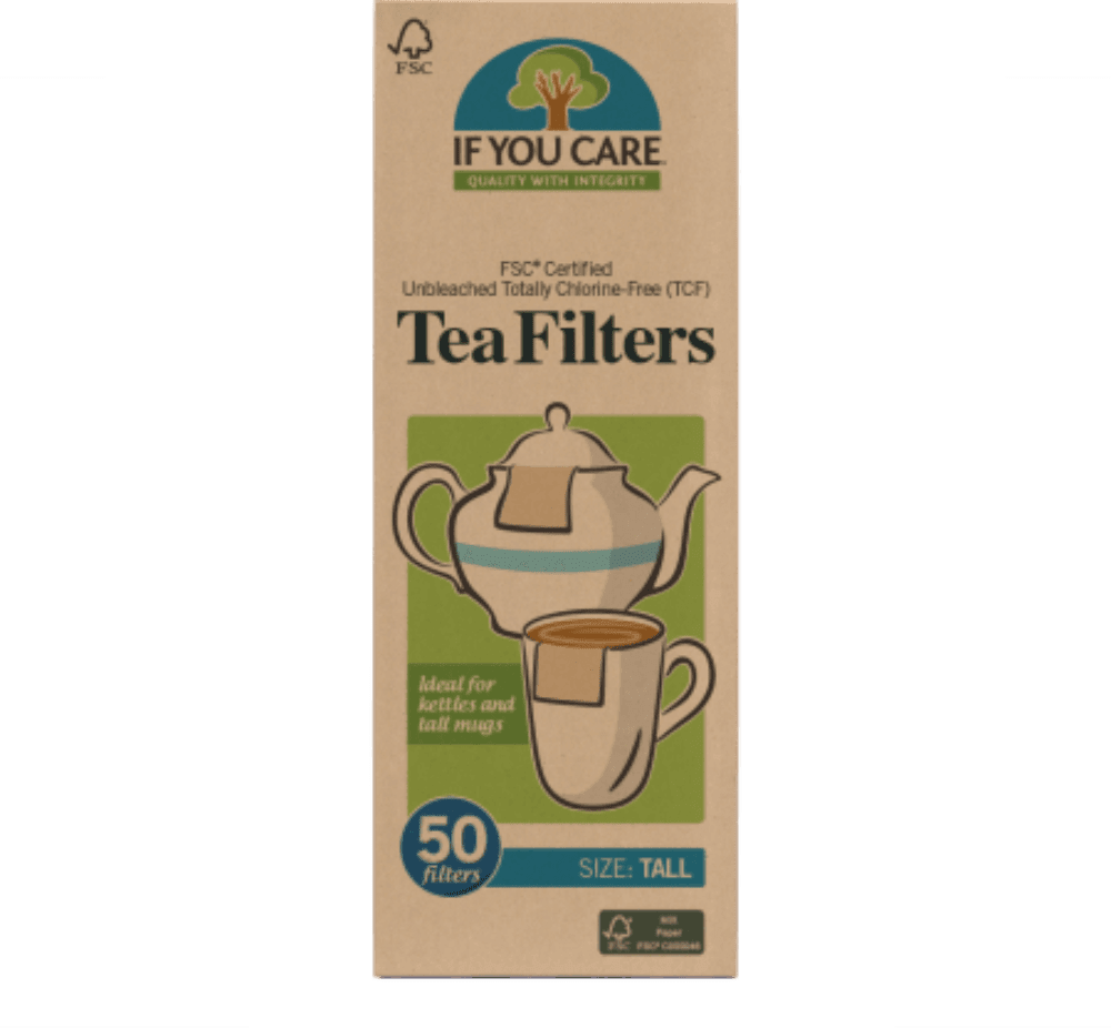 Tefilter, lange, 50 stk, økologisk, If You Care
