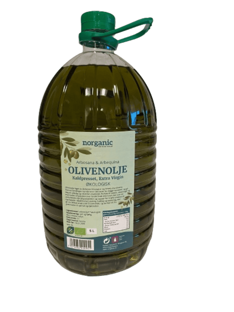 Olivenolje, extra virgin, Spania, 5 l, økologisk