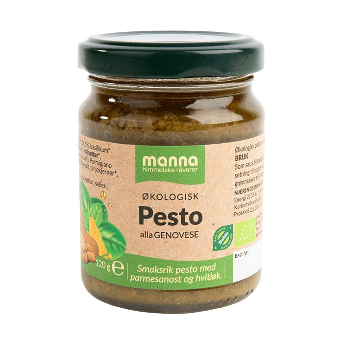 Pesto 120 g, økologisk, Manna