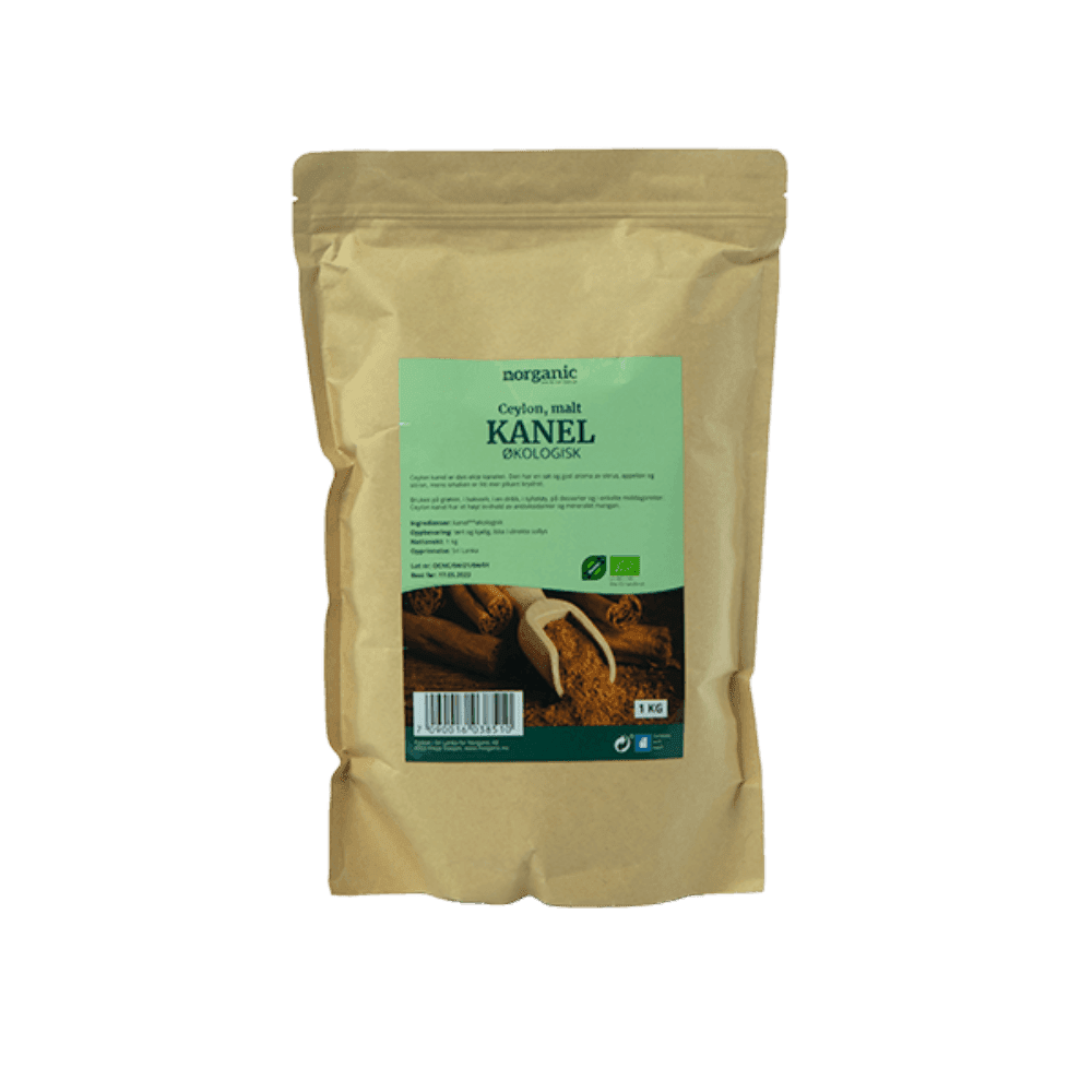 Kanel, Ceylon, malt, 1 kg, økologisk