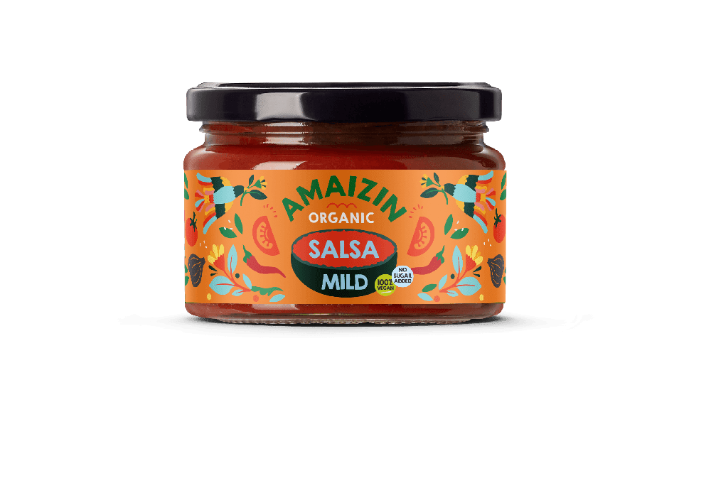 Salsa, søt, 260 g, økologisk, Amaizin
