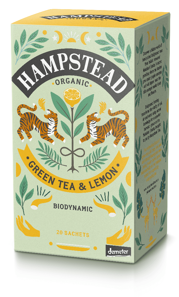 Lemon Green Tea, 20 poser, økologisk, Hampstead
