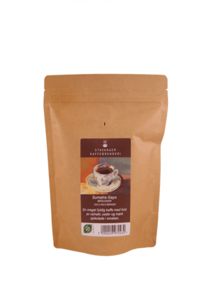 Kaffebønner, Sumatra, 250 g, økologisk