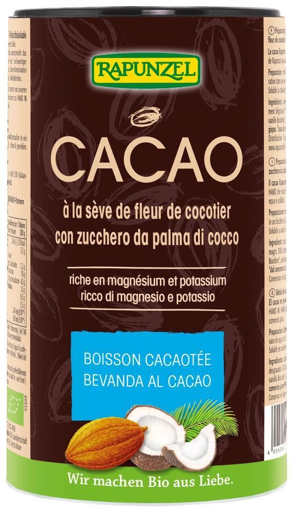 Kakao m/kokossukker, 250 g, økologisk, Rapunzel