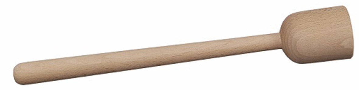 Potetstamper i tre, 32 cm