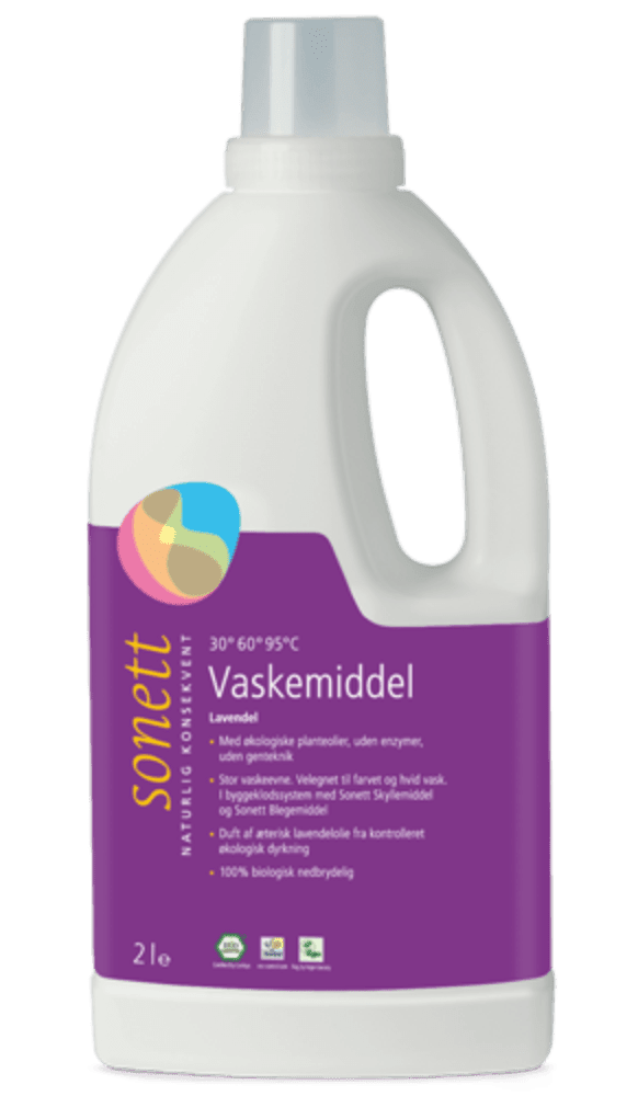 Vaskemiddel, lavendel, 2 l, økologisk, Sonett