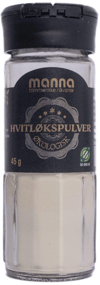 Hvitløkspulver, 45 g, økologisk, Manna