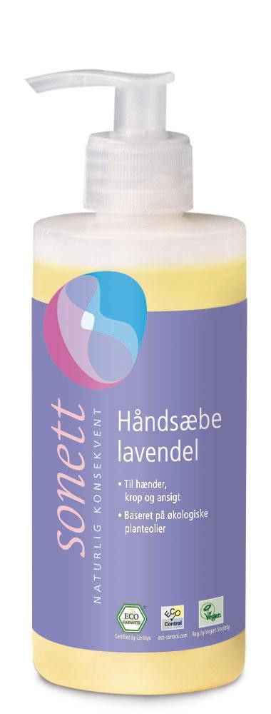 Håndsåpe, lavendel, 300 ml, økologisk, Sonett