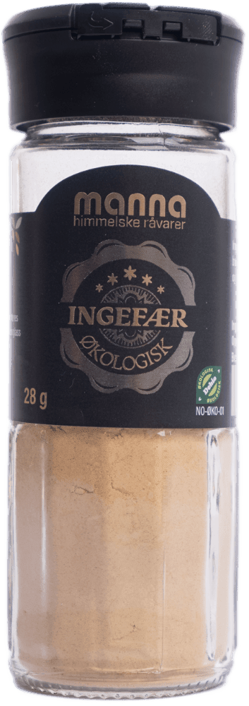 Ingefær, malt, 28 g, økologisk, Manna