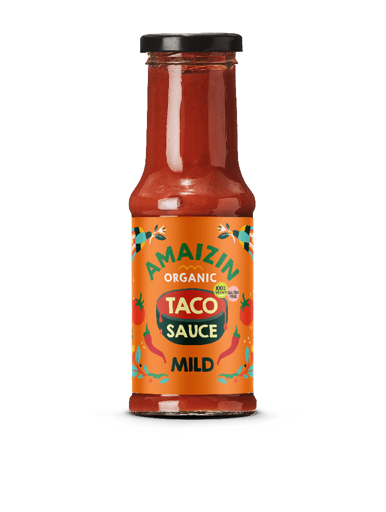 Tacosaus mild, 220 g, økologisk, Amaizin