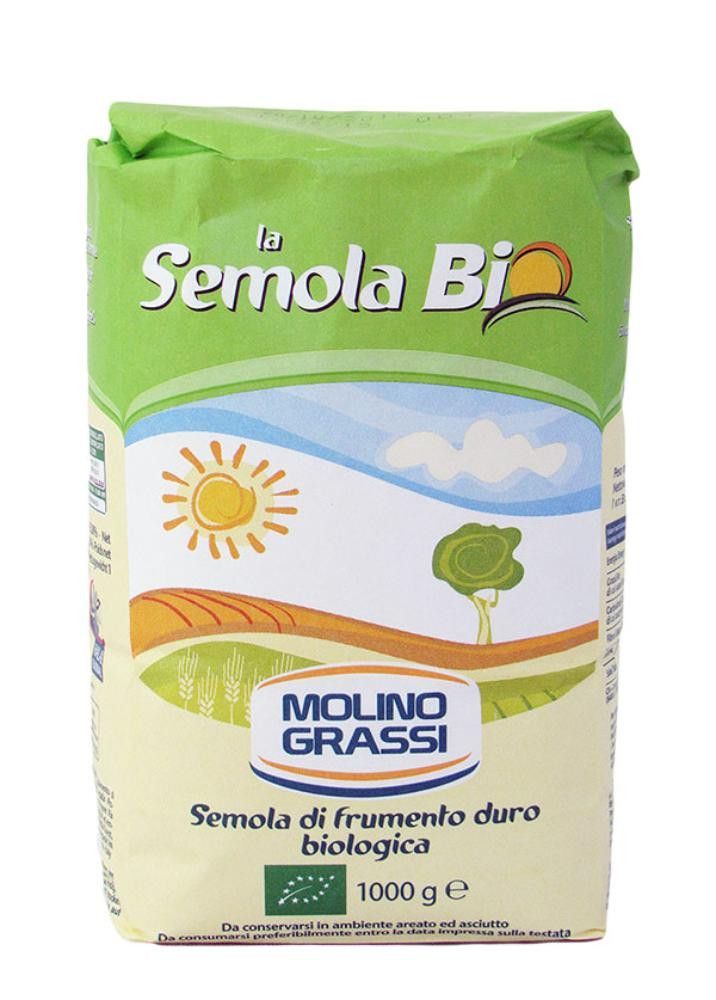 Durumhvete, semolina, økologisk,1kg, Molino Grassi