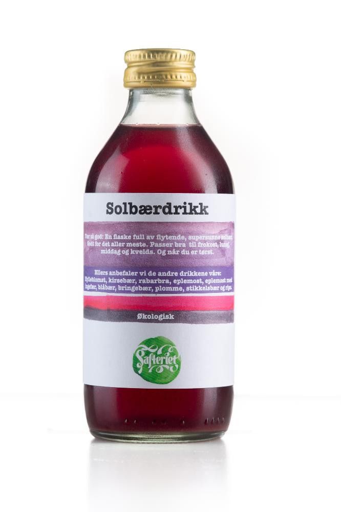 Solbærdrikk, 0,25 l, økologisk, Safteriet