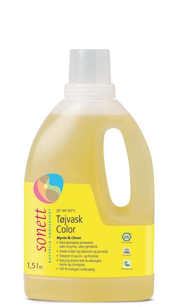 Vaskemiddel, mynte,1,5 l, økologisk, Sonett