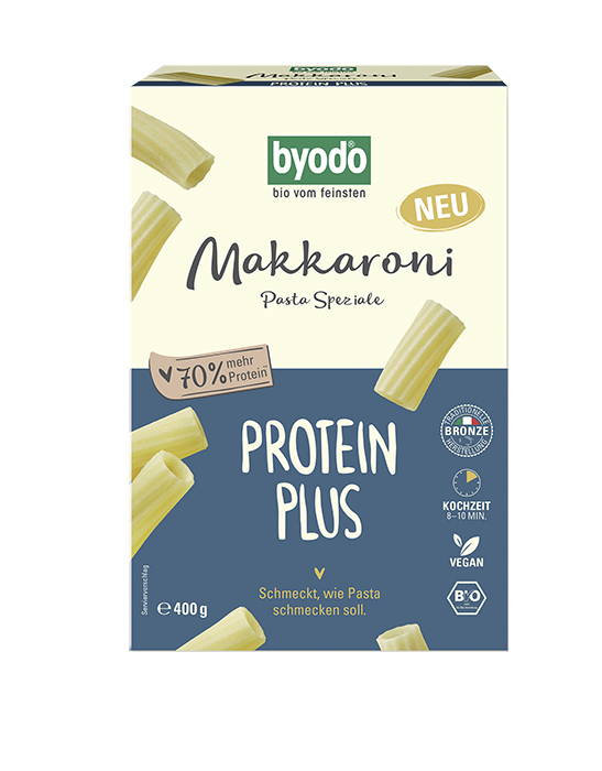 Makaroni, proteinrik, 400 g, økologisk, Byodo