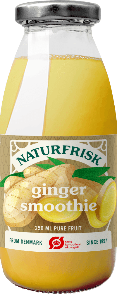 Ingefærsmoothie, 250 ml, økologisk, Naturfrisk