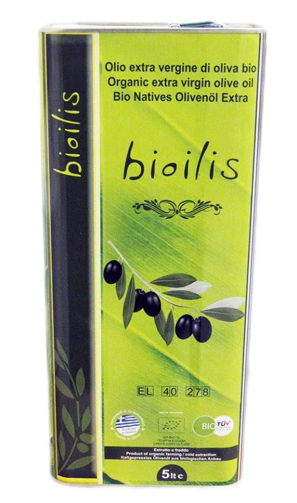 Olivenolje, extra virgin, 5 l, økologisk, Hellas
