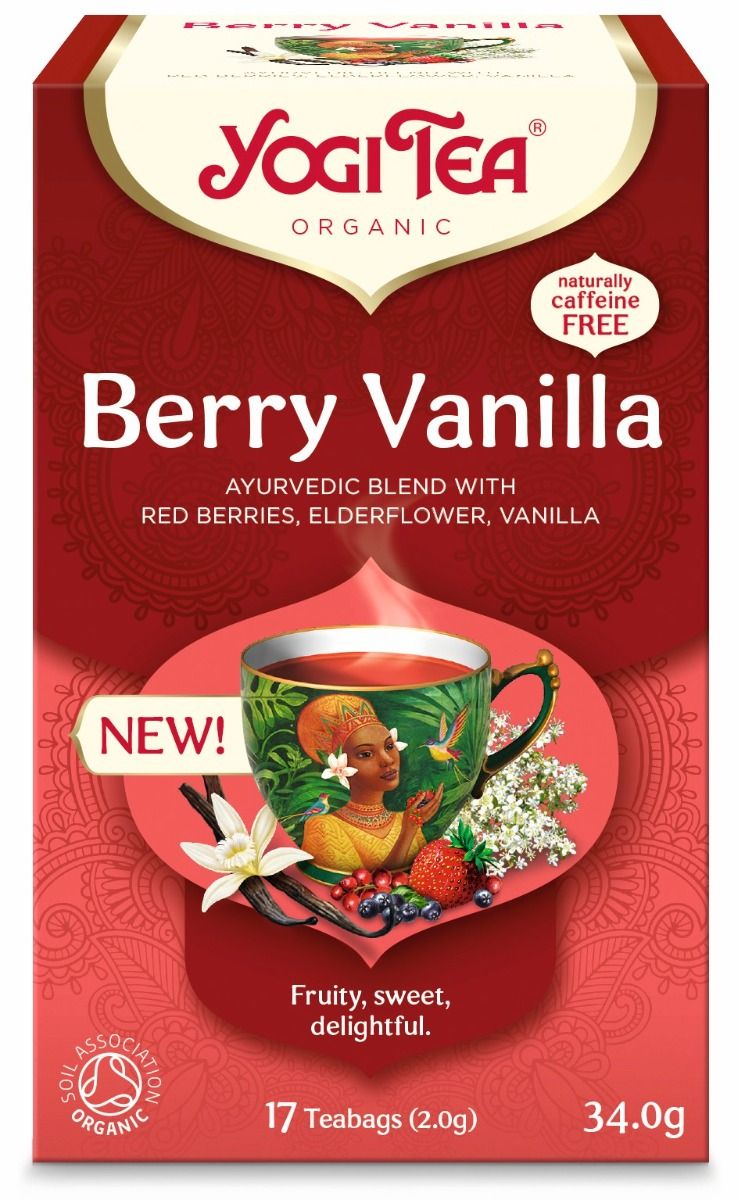 Berry Vanilla te, 17 poser, økologisk, Yogi Tea
