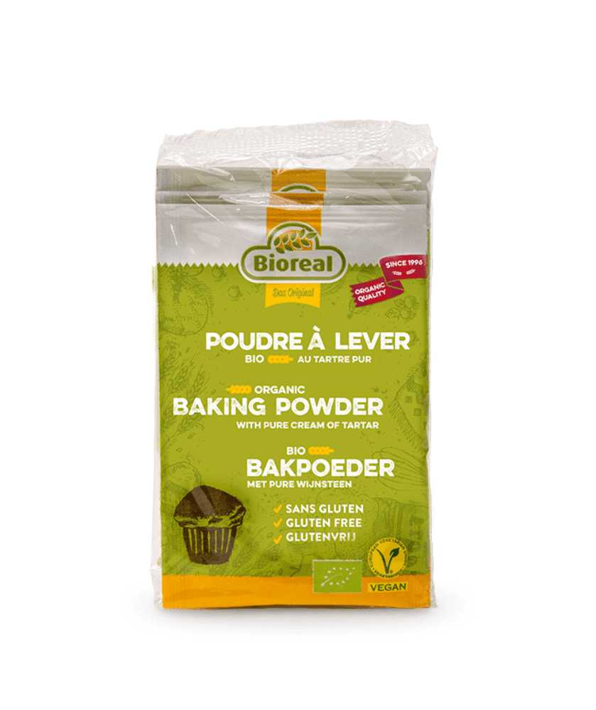 Bakepulver, 3x15 g, økologisk, Bioreal