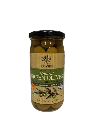 Oliven grønne, 210 g, økologisk, Rovies
