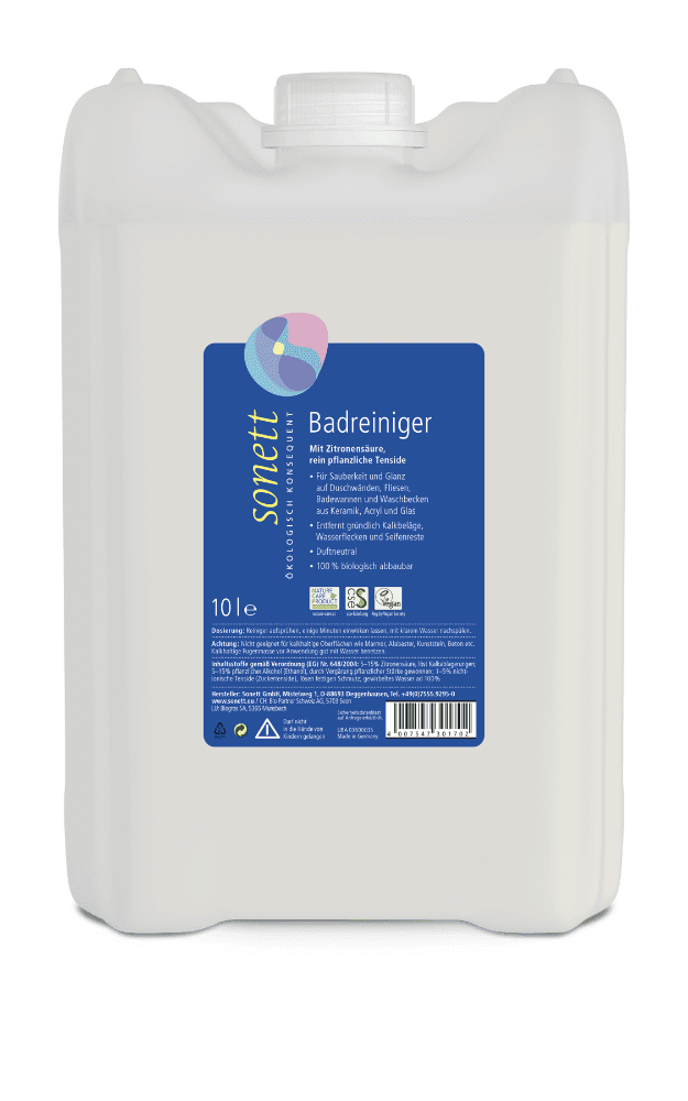 Badrengjøring, refill, 10 l, økologisk, Sonett
