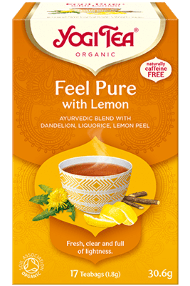 Feel Pure Lemon te, 17 poser, økologisk, Yogi Tea