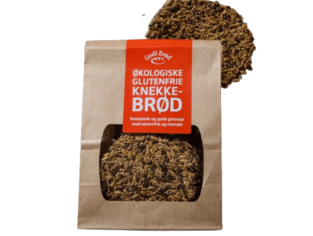 Glutenfritt knekkebrød, 150 g, økologisk, Godt Brø