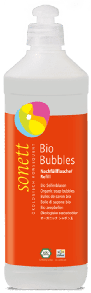 Såpebobler, refill, 0,5 l, økologisk, Sonett