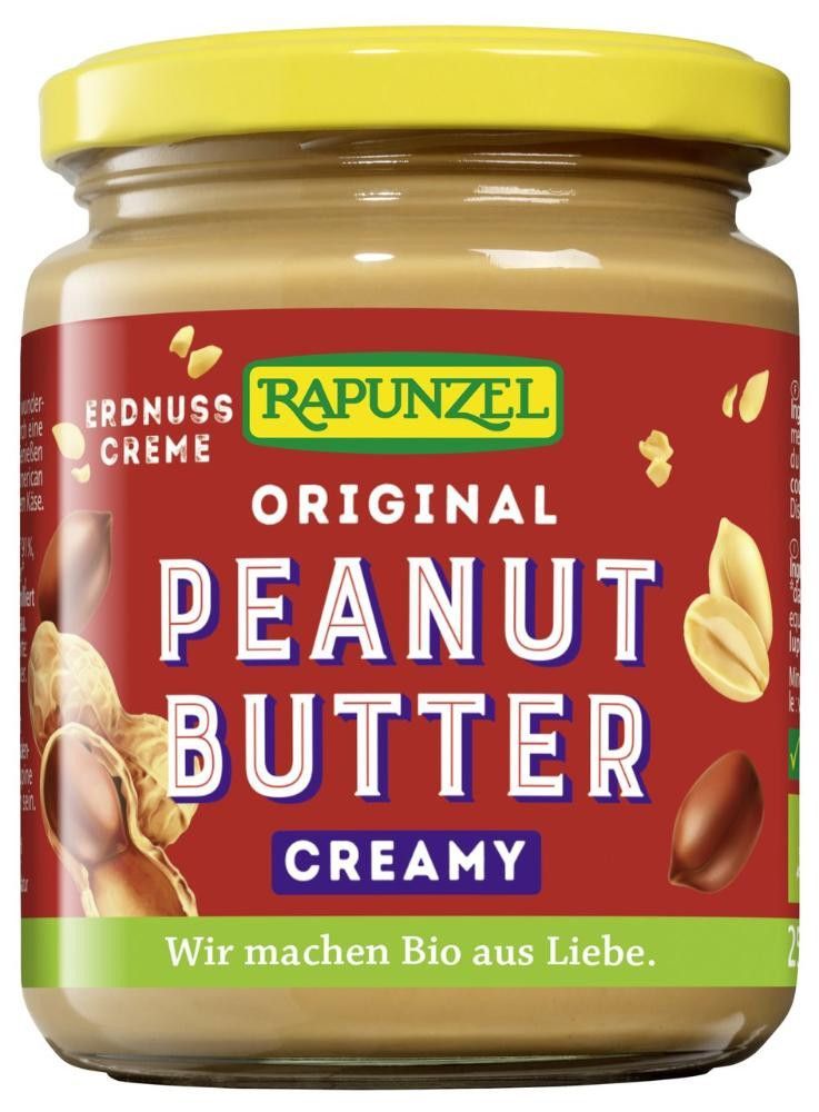Peanutbutter creamy, 250 g, økologisk, Rapunzel