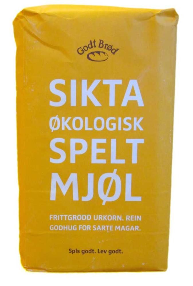Speltmel, siktet, 1 kg, økologisk, Godt Brød