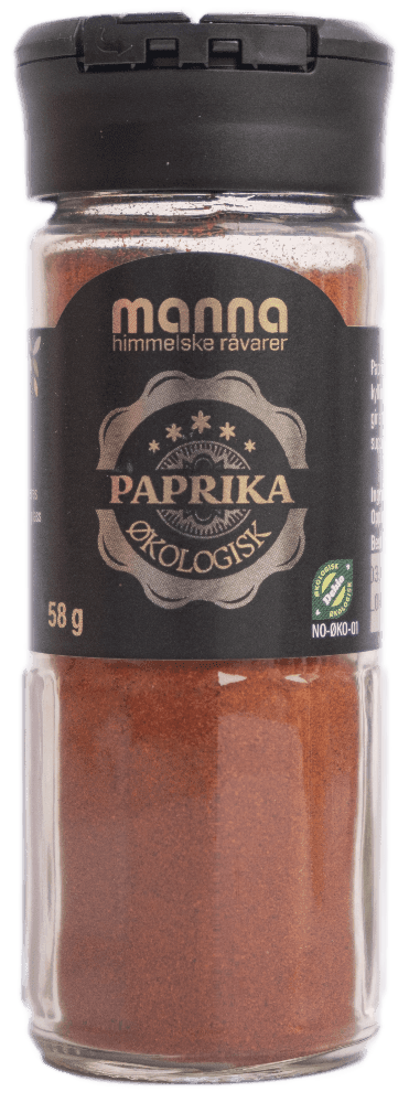 Paprika, 58 g, økologisk, Manna