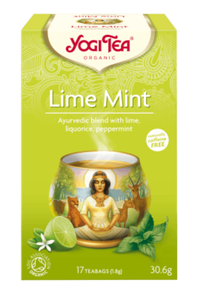 Lime Mint te, 17 poser, økologisk, Yogi Tea