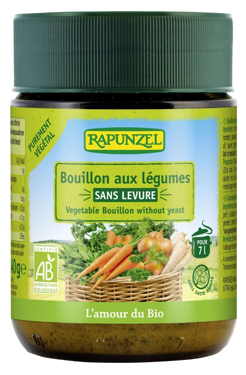 Grønnsaksbuljong u/gjær, 140g, økologisk, Rapunzel