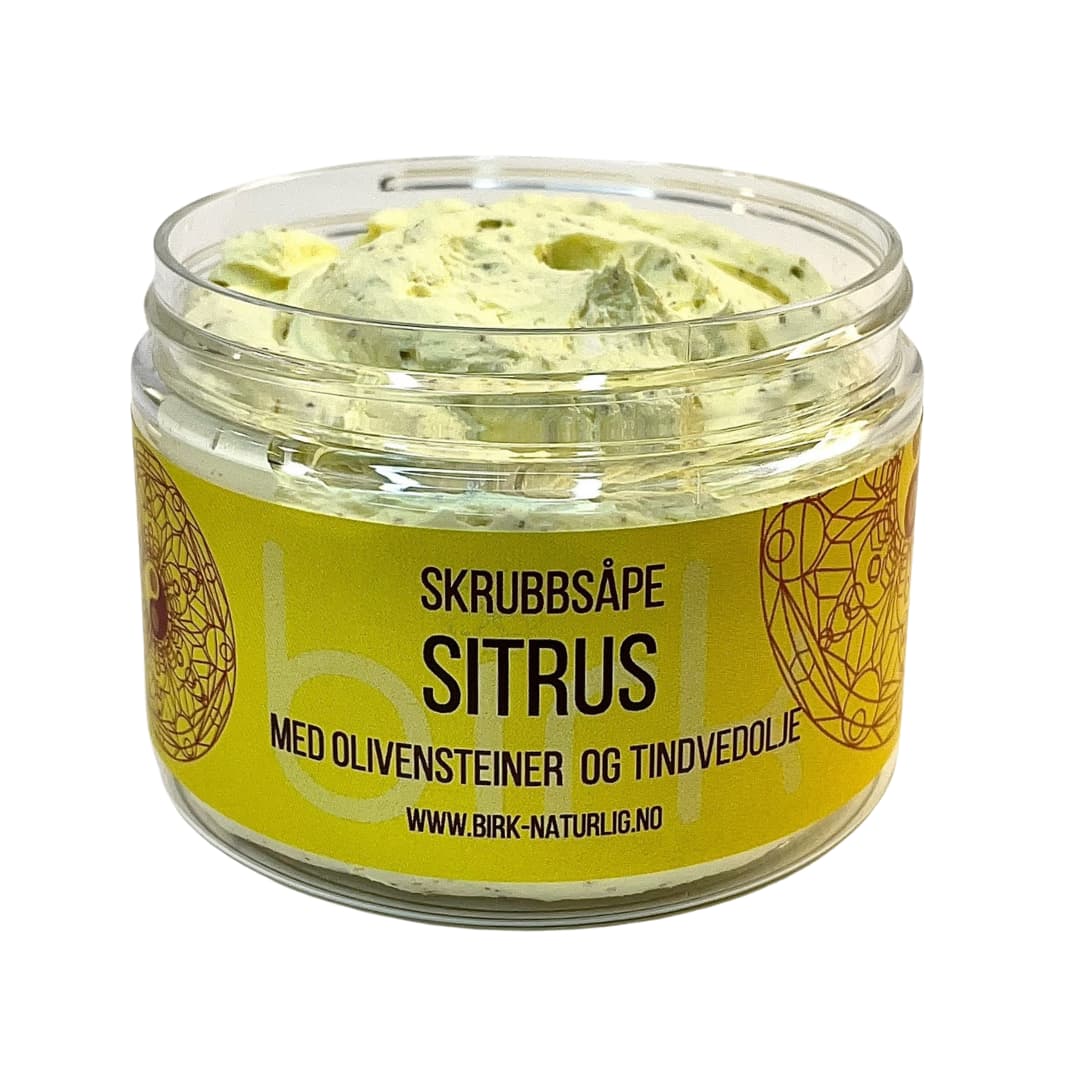 Skrubbsåpe, sitrus, 150 ml, Birk