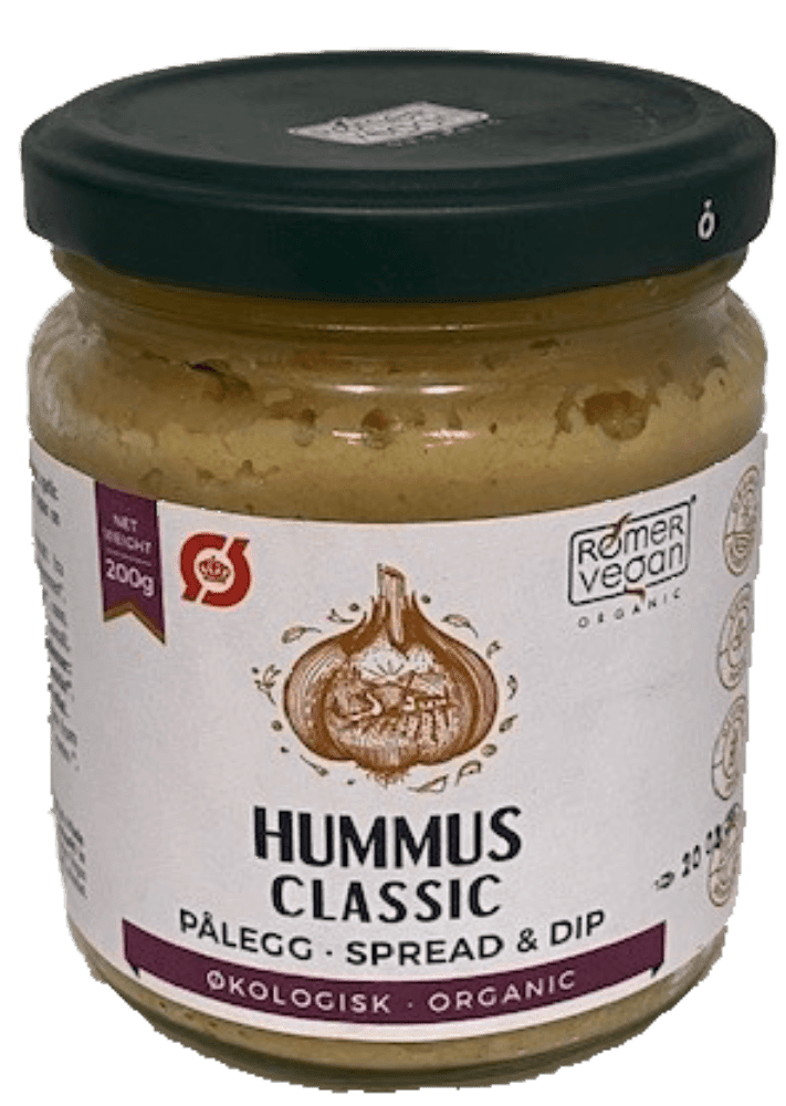 Hummus klassisk, 200 g, økologisk, Rømer Vegan