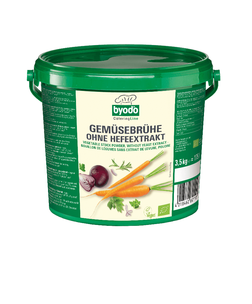 Grønnsaksbuljong u/gjær, 3,5 kg, økologisk, Byodo