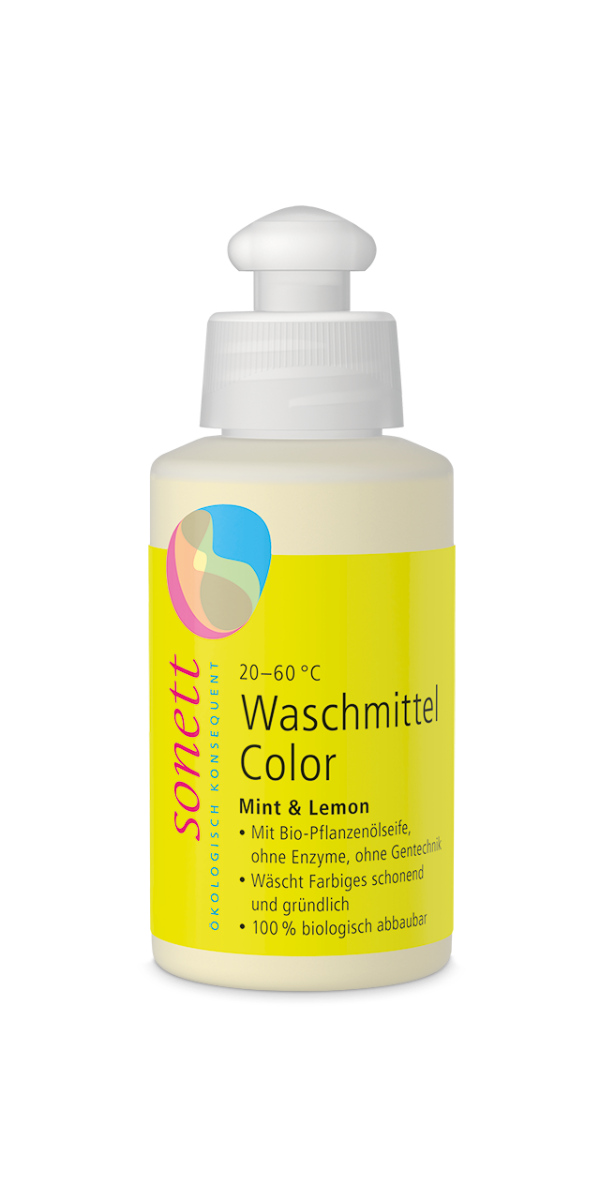 Vaskemiddel color, 120 ml, økologisk, Sonett