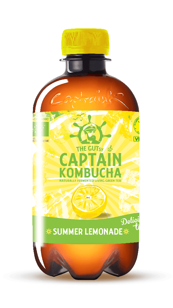 Lemonade, 400 ml, økologisk, Captain Kombucha