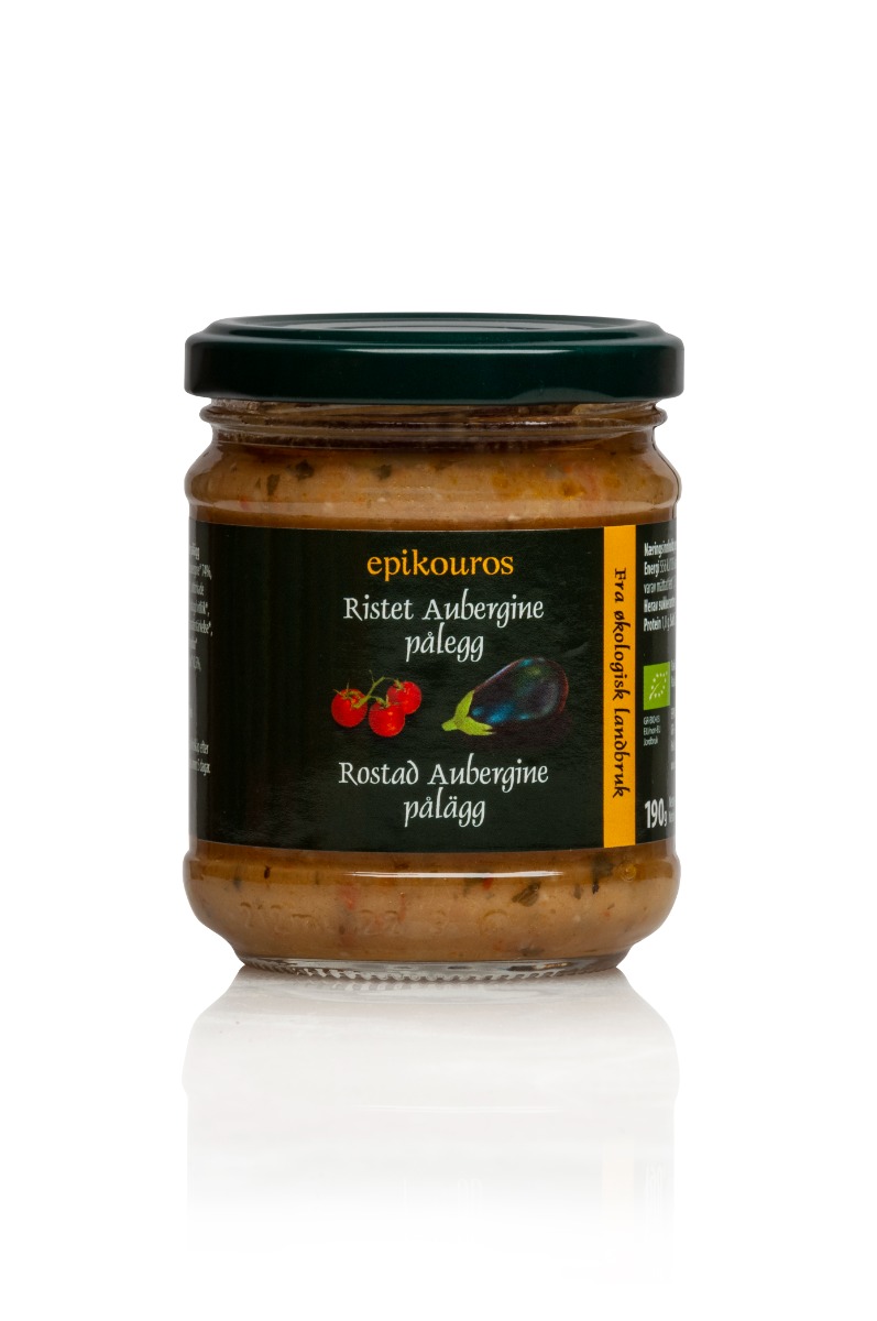 Aubergine smørepålegg, 190 g, økologisk, Epikouros
