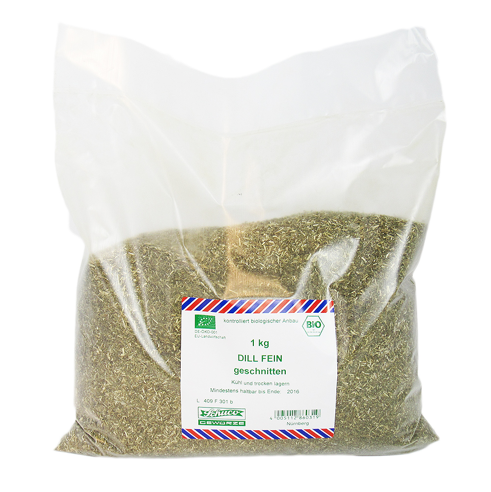 Dilltopper, 1 kg, økologisk