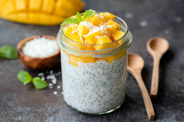 Chiapudding med kokosmelk