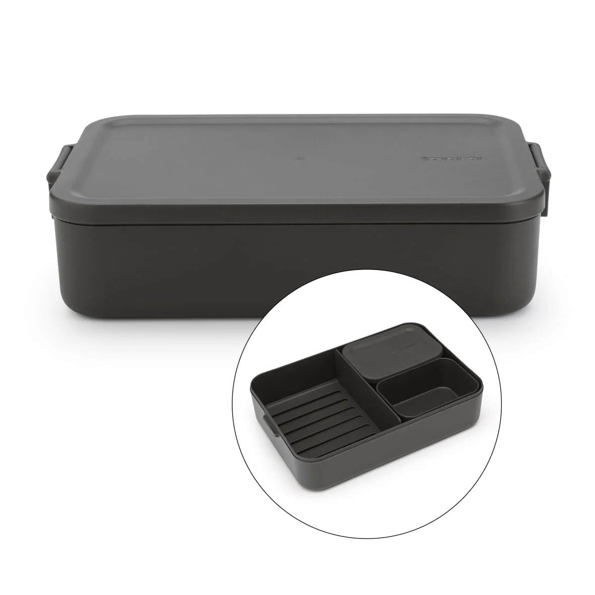 Make & Take Bento matboks, stor, dark grey