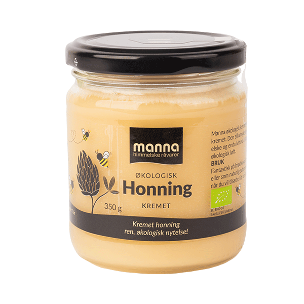 Honning, kremet, 350 g, økologisk, Manna