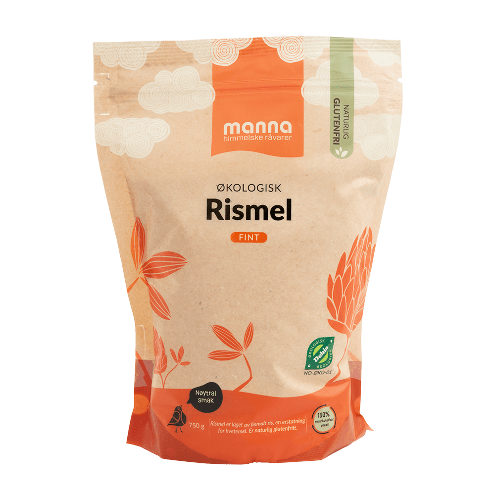 Rismel fint, 750 g, økologisk, Manna