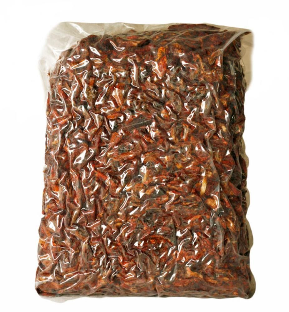 Tomat, soltørket, strimlet, 10 kg, økologisk