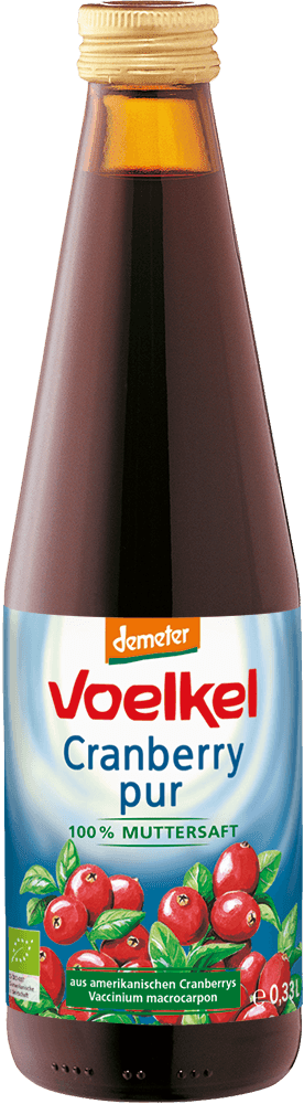 Tranebærjuice, 0,33 l, økologisk, Voelkel