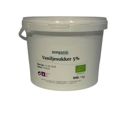 vaniljesukker 5% økologisk 1 kg