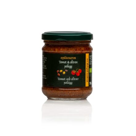 Tomato and olive spread,190 g, økologisk, Epikouro