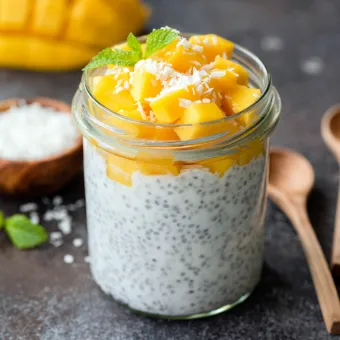 Chiapudding med kokosmelk