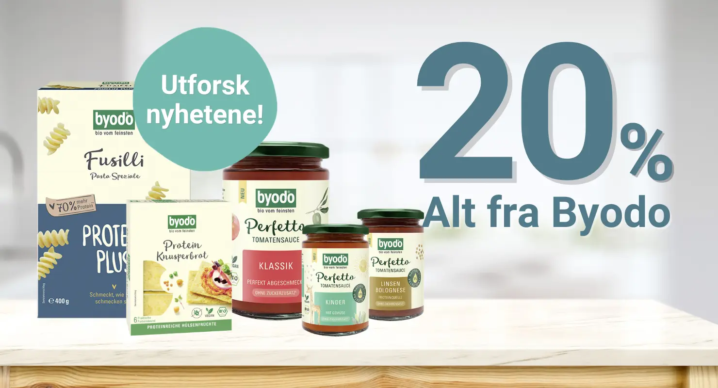 Alt fra Byodo - 20% rabatt hos Økoland